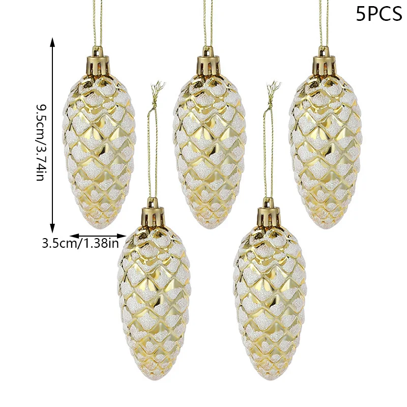 

Рождественские блестящие украшения из сосновой шишки ZQNYCY