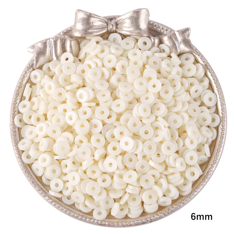 350 шт. дисковые бусины-разделители полимерная глина крошечные плоские круглые