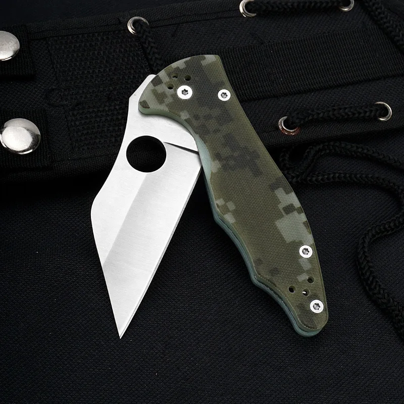 

High Quality G10 Handle Folding Knife 7cr13mov Blade Outdoor Camping Hunting Survival Defense Portable Pocket Knives EDC Tool
