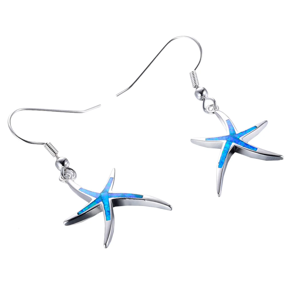 

1 Pair Glitter Sea Star Studs Fashion Earrings Beach Earring Jewelries