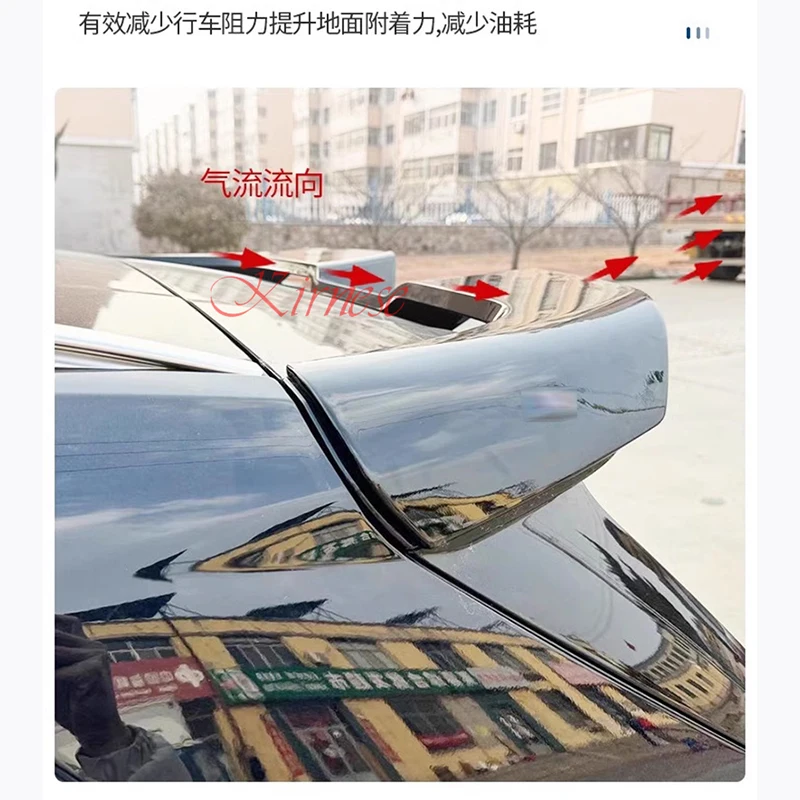 For BMW new U10 U11 X1 IX1 2023+ Roof Spoiler ABS Plastic Unpainted Color Rear Wing Trunk Lip Boot Cover Car Styling