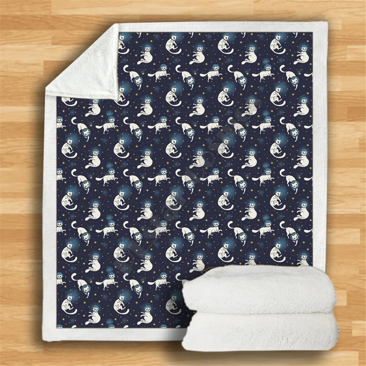 

Cute Cat Blanket Fleece Blanket 3D All Over printed Wearable Blanket Adults/kids Fleece Blanket