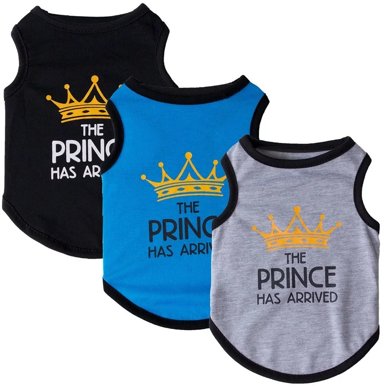 

Puppy Clothes New Spring Summer Solid Color Letter Printing Dog Cooling Vest Small and Medium Dog Chihuahua Pomeranian Dog Vest