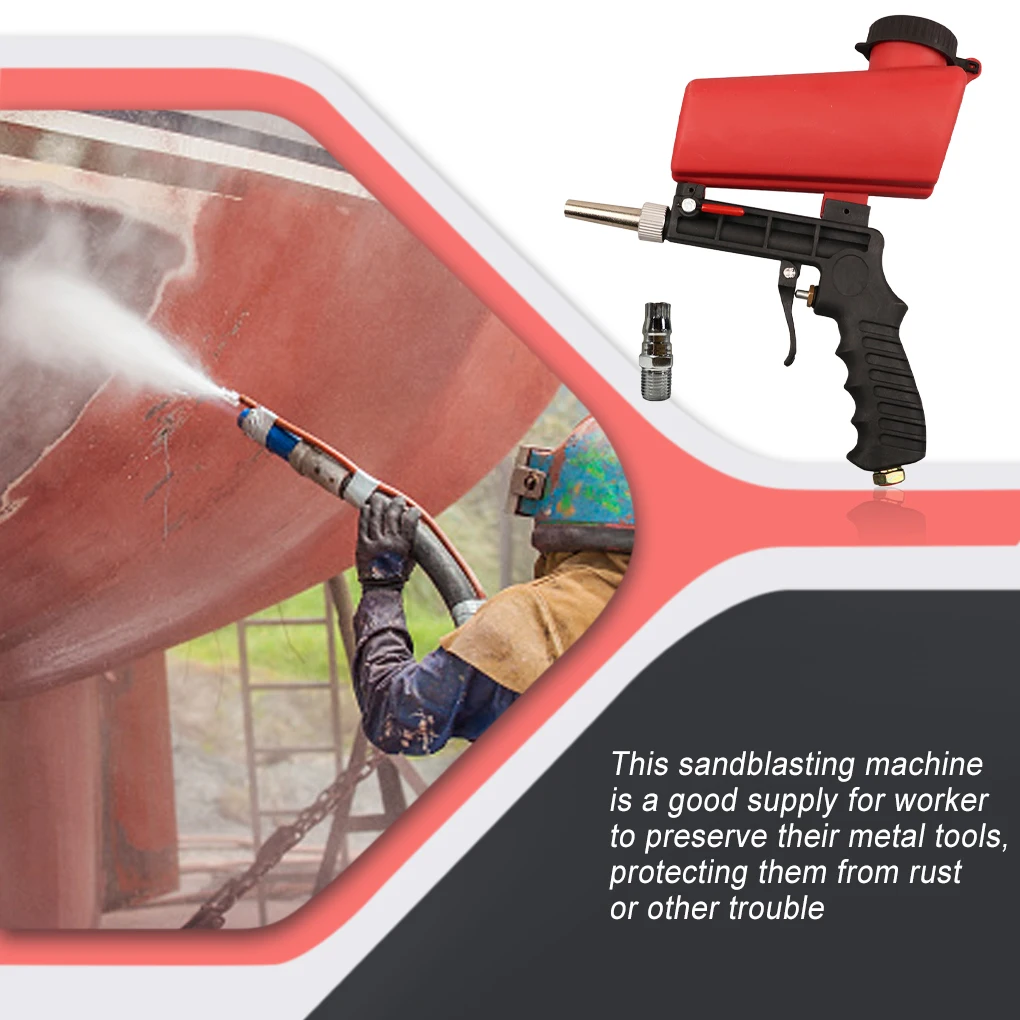 

Sandblasting Machine 90psi Adjustable Sand Blaster Portable Blasting Preservation Professional Sprayer Power Tools Device