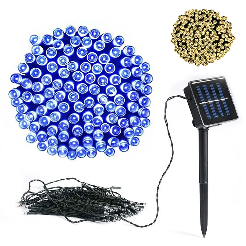 

Christmas Garland Led Fairy Light Outdoor Solar Powered String Lights Waterproof 8 Mode 12m/22m Garden Wedding Halloween Decor