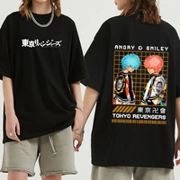 japanese anime tokyo revengers angry smiley t shirt graphic t shirt oversized tops mens tees hip hop streetwear harajuku