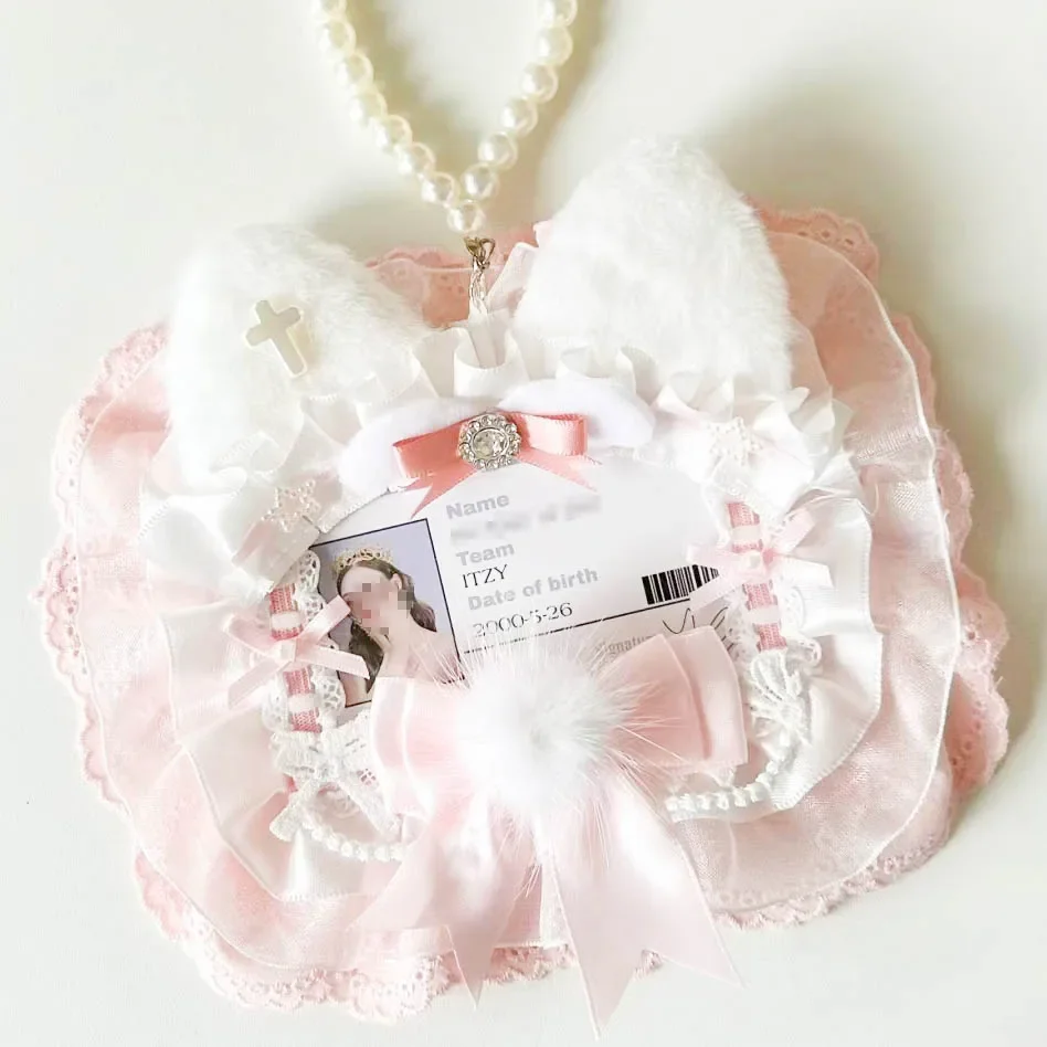 Poca Phtocard Toploader Чистый кружевной рукав Белая лента Коллекционная книга Рукав для