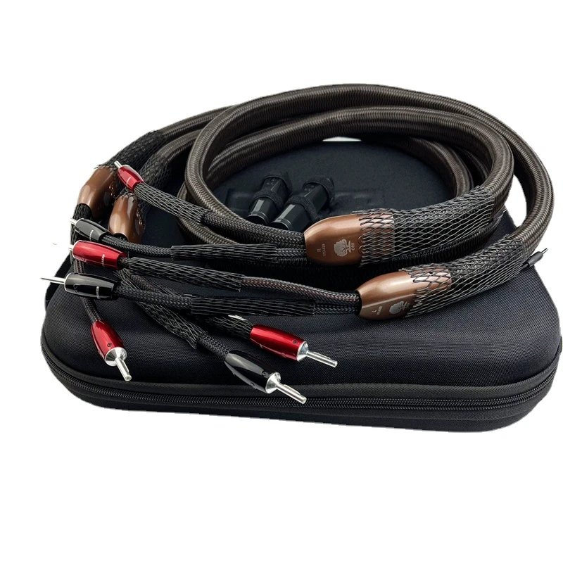 Акустический кабель Hi-Fi OAK с посеребренным разъемом типа банан PSC аудиолиния 72 В DBS