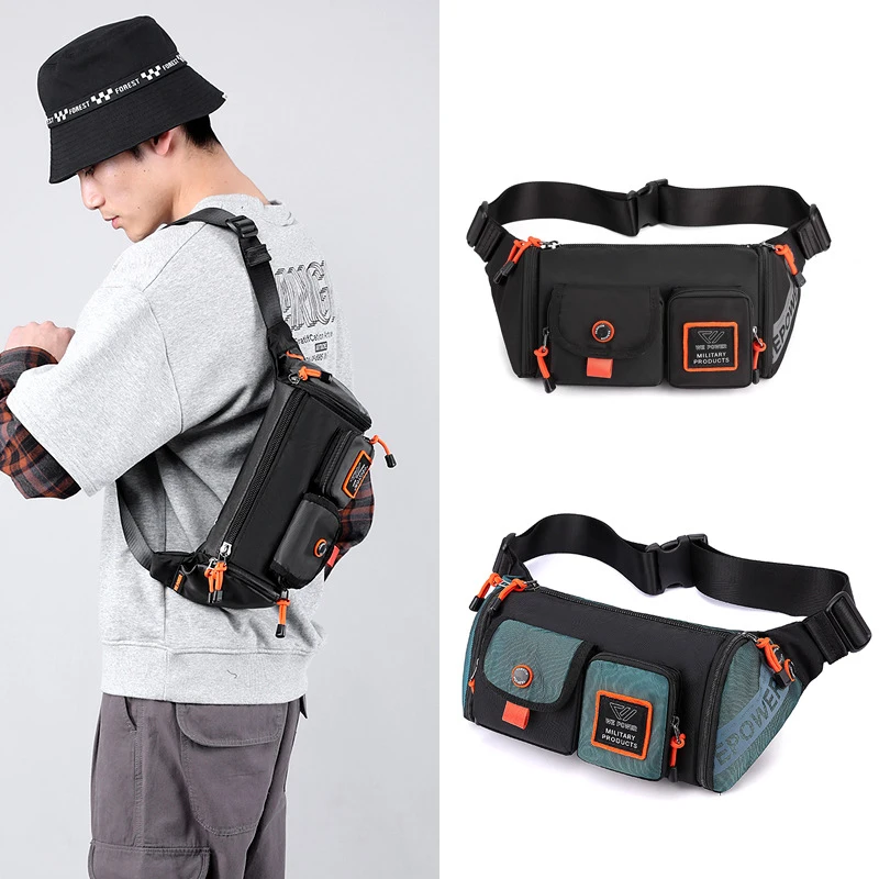 Mini City Bag Purse Men Wallet Running Gym Fitness Waist Chest Fanny Pack Nature Hike Sport Cross Weekend Shoulder Phone Bag