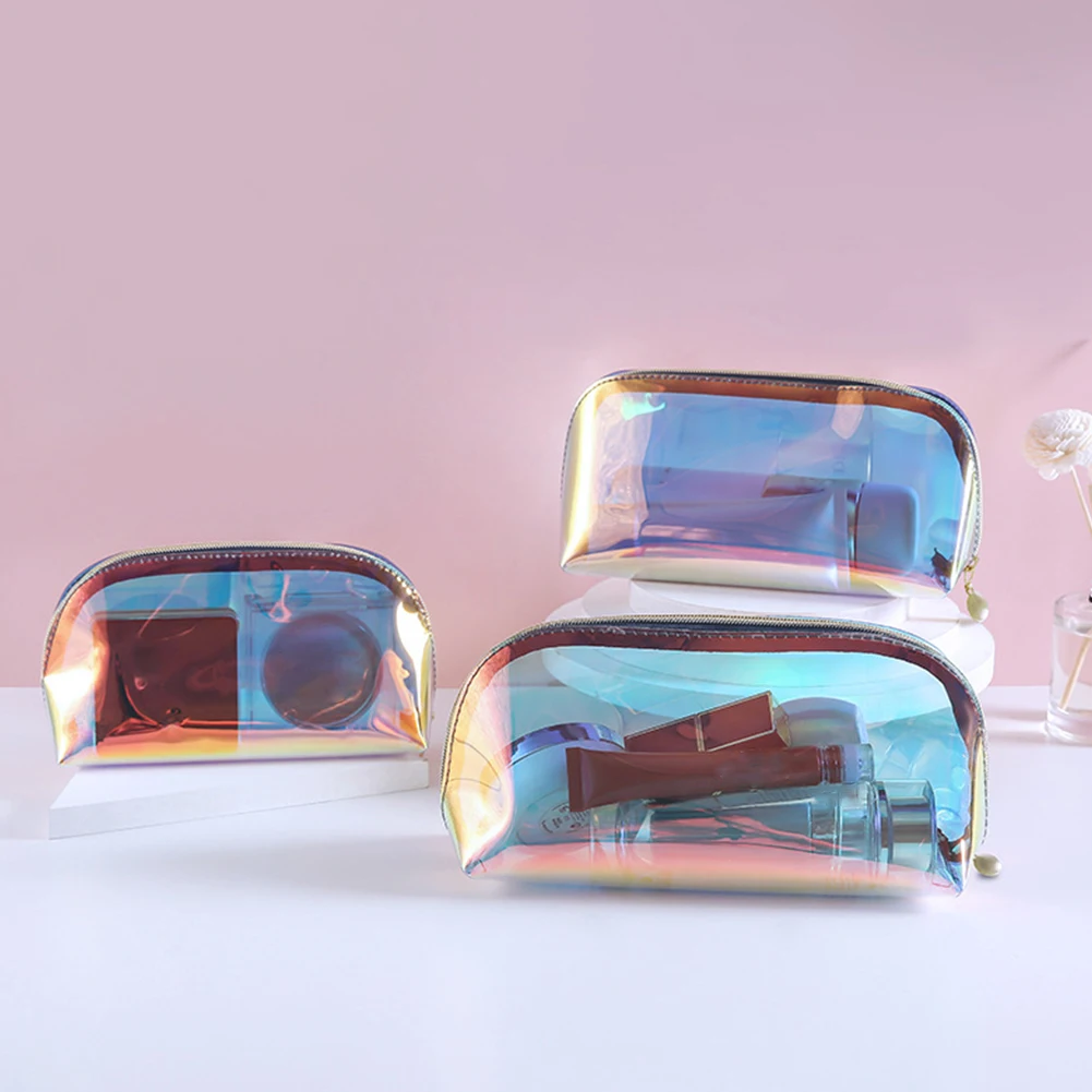 

Прозрачная косметичка для женщин, водонепроницаемый Органайзер из ПВХ на молнии, красивый чехол для женщин, товары для путешествий