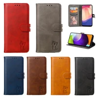 cute embossed flip leather wallet phone case for galaxy a73 a53 a33 a13 a22 a72 a82 a52 a42 a32 a12 a03s a71 a51 a70 a50 cover