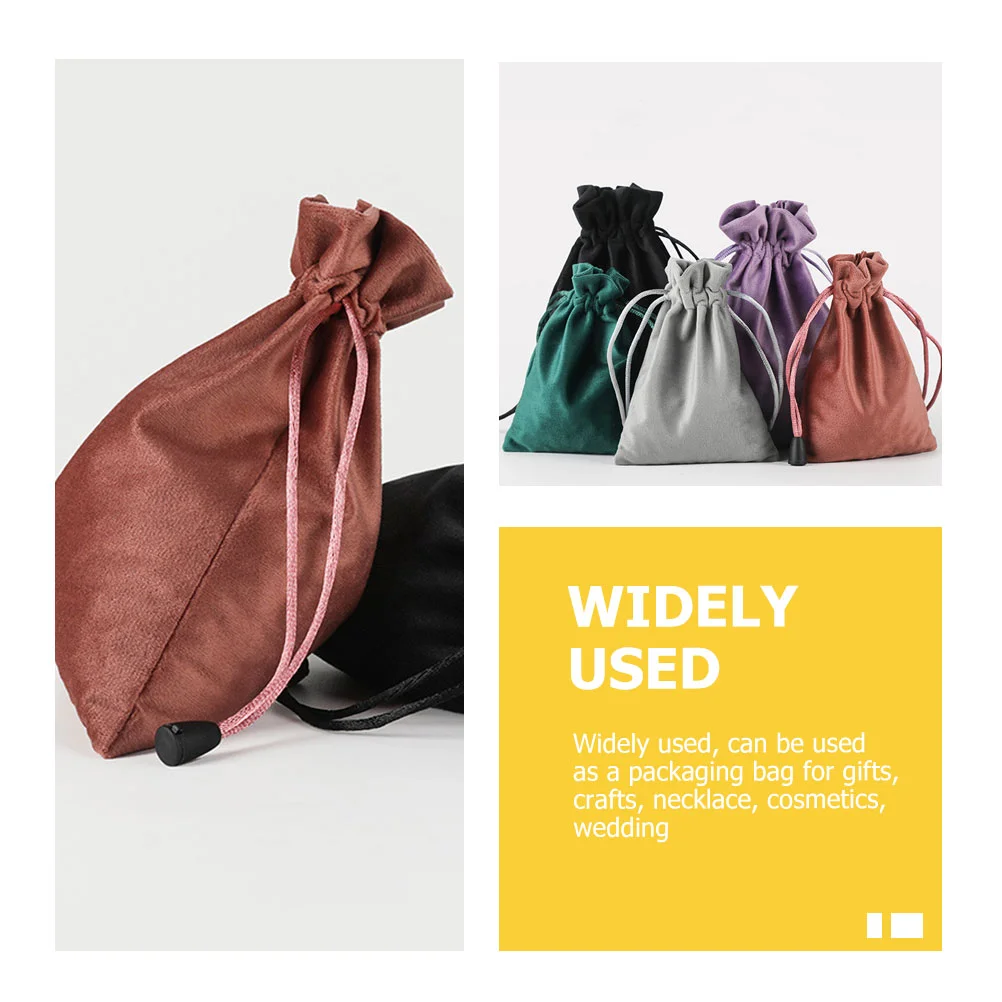 5 шт. бархатная сумка для ювелирных изделий женская косметичка контейнер