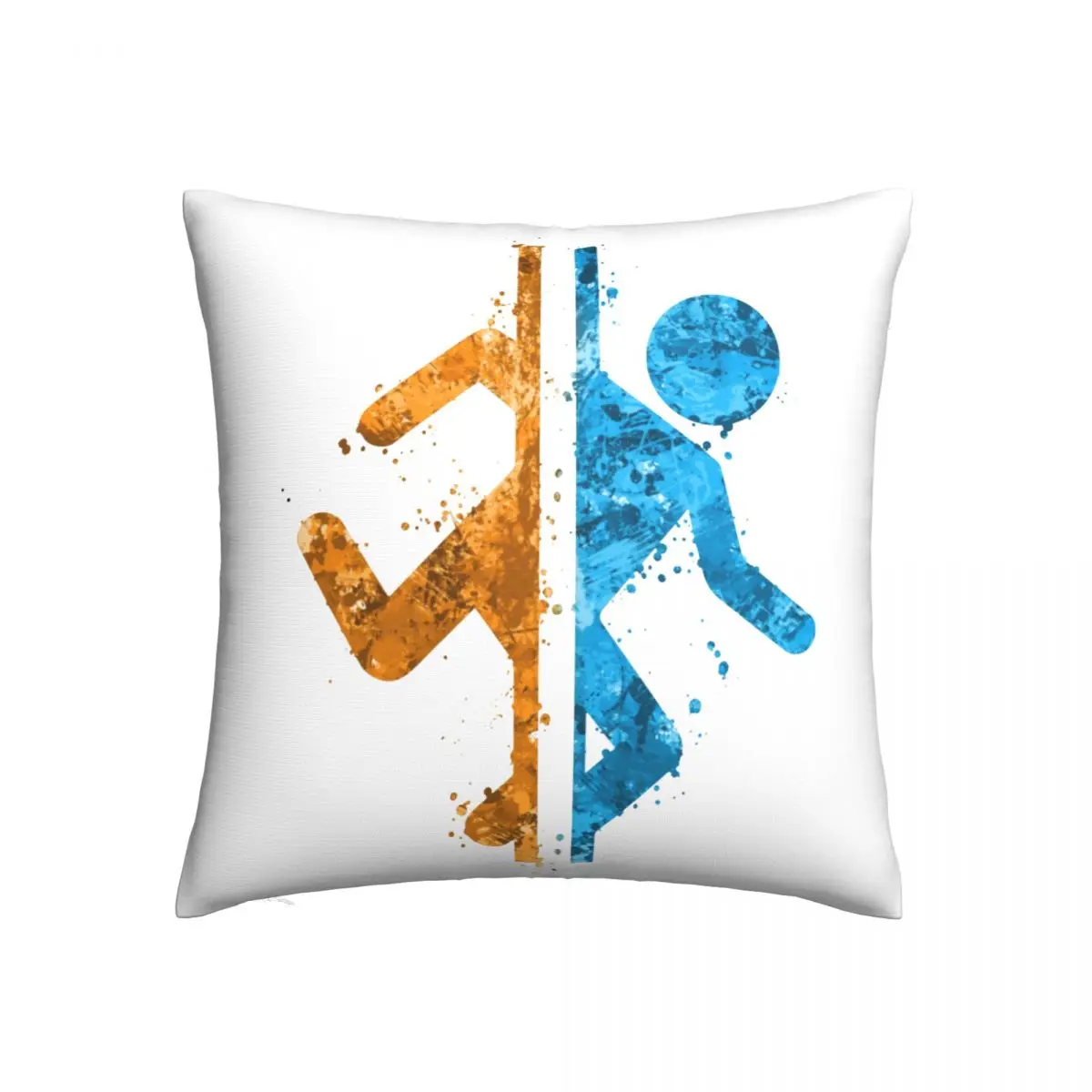 

Portal Pillow Case Portal Splatter Spring Colored Pillowcase Polyester Hugging Zipper Cover