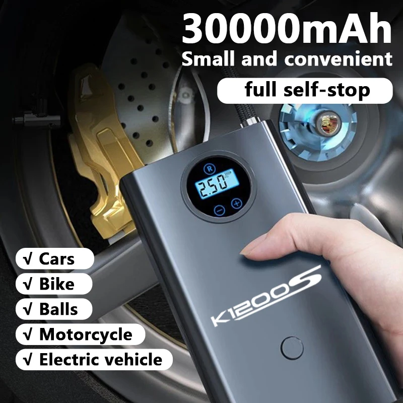 

Car Wireless Air Pump Mini Portable Air Compressor 150PSI Tire Inflator for BMW K1200S Auto Accessories