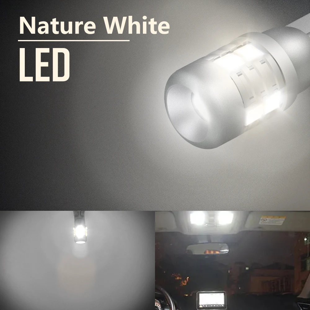 

Stella 2 шт. 9-46 В T10 LED W5W 3000k Теплый белый 4300K Природный белый 6000K Холодный белый Высокая яркая лампа Canbus Лампа 9SMD 3030 Чип