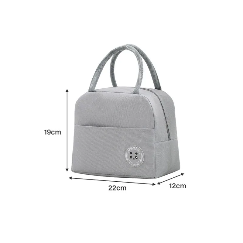 Thickened Lunch Bag With Handle Cooler Bag Women Portable Food Bag For Work Student Thermal Lunch Box Thermal Bag Fridge Bag images - 6