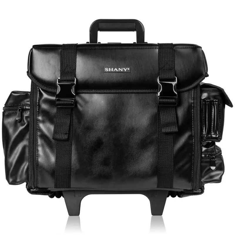 Makeup Artist Soft Rolling Trolley Cosmetic Case with Free Set of Mesh Bags - Head Turner