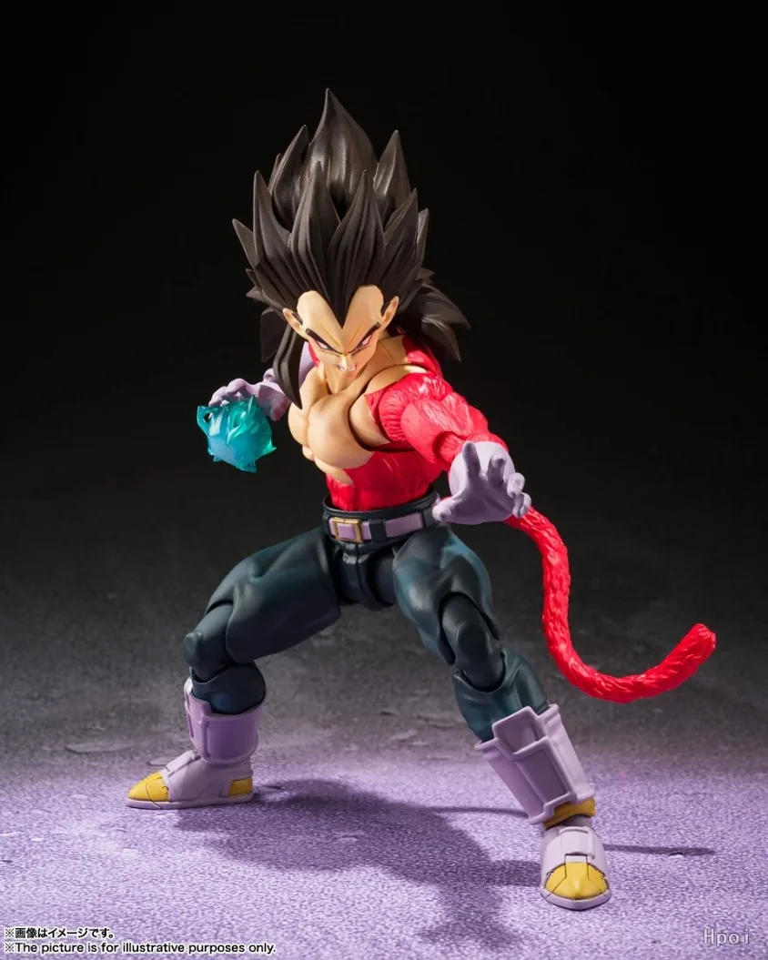 Фото Фигурки BANDAI SPIRITS S.H.Figuarts Super Saiyan 4 Vegeta, коллекционные аниме-фигурки Dragon Ball GT, подарки для хобби №5