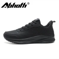 abhoth classic light black mens casual shoes waterproof and deodorant sneakers outdoor non slip wear resistant sports shoes