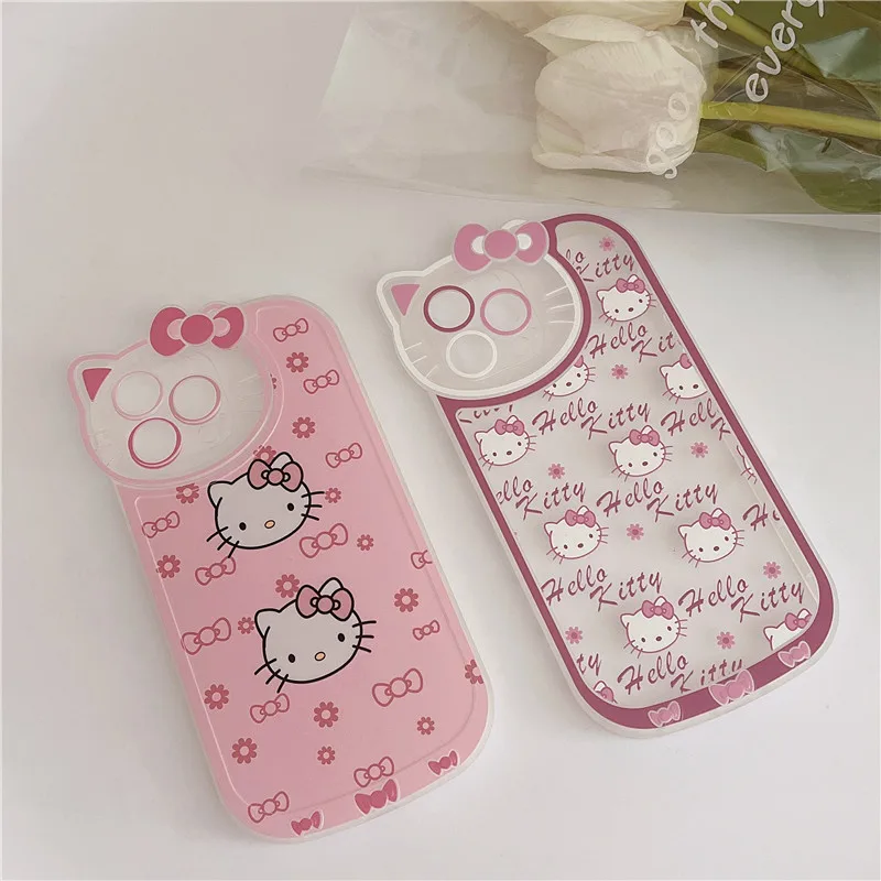 Креативный мультяшный чехол KT cat iphone13 подходит для Apple 11 / 12promax мобильный телефон XR