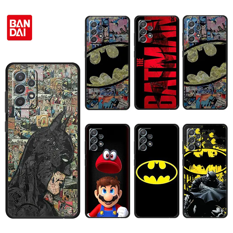 

Bandai Phone Case For Samsung Galaxy A12 A52 A51 A71 A72 A11 A13 A02s A02 A22 A32 A03 A41 A21s Cover Silicone Funda Bat-Man-Logo