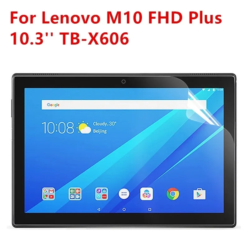 

9H Pet Film Screen Protector For Lenovo Tab M10 Plus FHD 10.3 Inch TB-X606F X606X Bubble Free Clear Tablet Protective Film