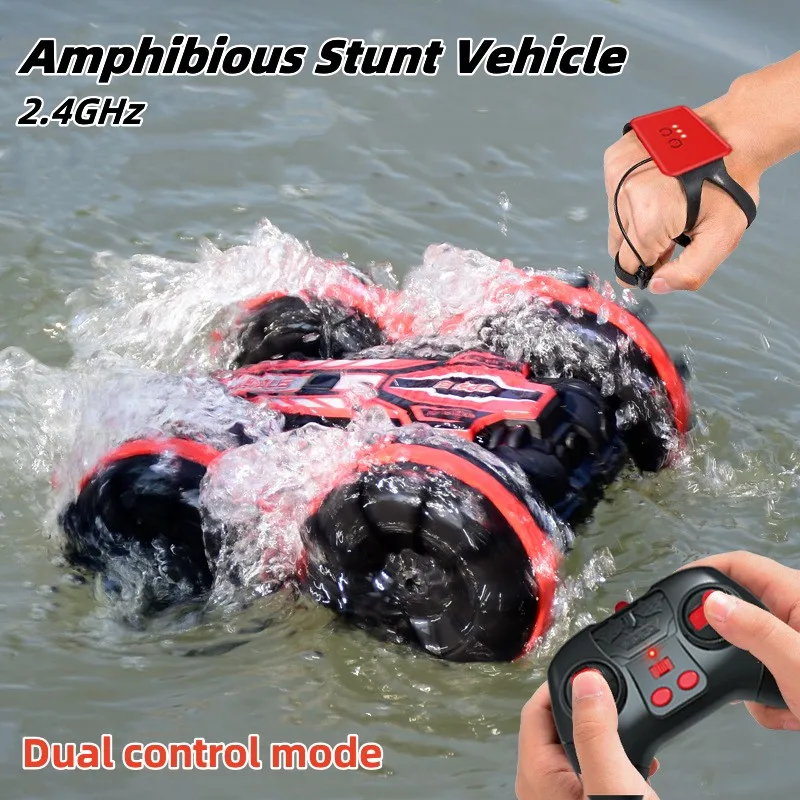 

Remote Control Double-Sided Stunt Car Amphibious Vehicle Beach Toy Tumble Spinning Outdoor Toys For Boys Children's Gifts