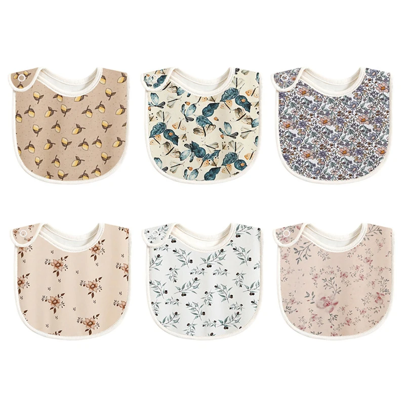 

Newborn Baby Bibs for Children Cotton Print Baby Feeding Kids Saliva Cloth Girls Boys Towel Infant Bib Baby Stuff Accessories