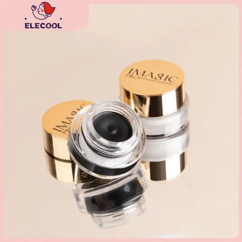 

1Pc Waterproof Not Blooming Eyeliner Naturally Long-lasting Sweatproof Quick-dry With Brush Eyeliner Makeup Beauty TSLM1