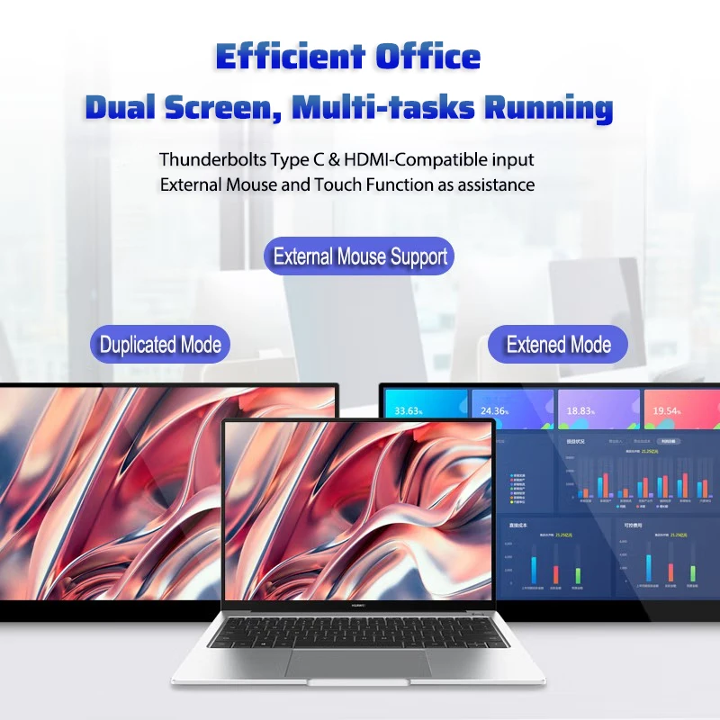 15.6inch 4K Touch Gravity Rotate Portable Monitor Ultra HD Gaming for Tiktok Living Nintendo Switch PS5 Laptop PC Sub Screen