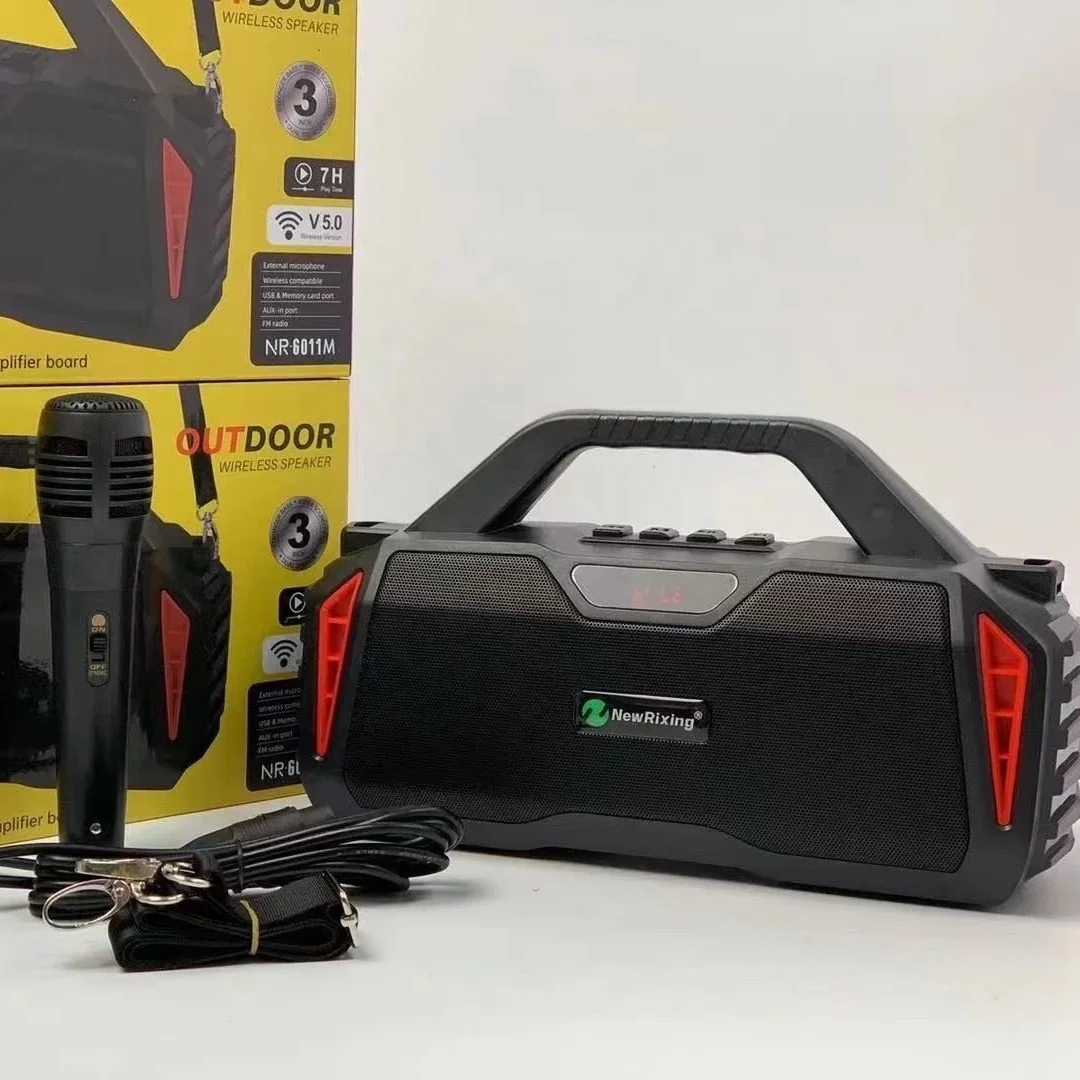 Портативная система домашнего кинотеатра NEWRIXING с микрофоном