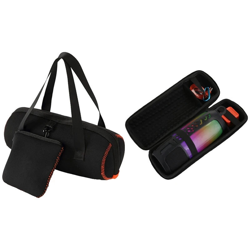 

Чехол для переноски с Bluetooth-динамиком, 1 шт., сумка-держатель и 1 комплект, сумка для хранения на молнии + Мягкий силиконовый чехол