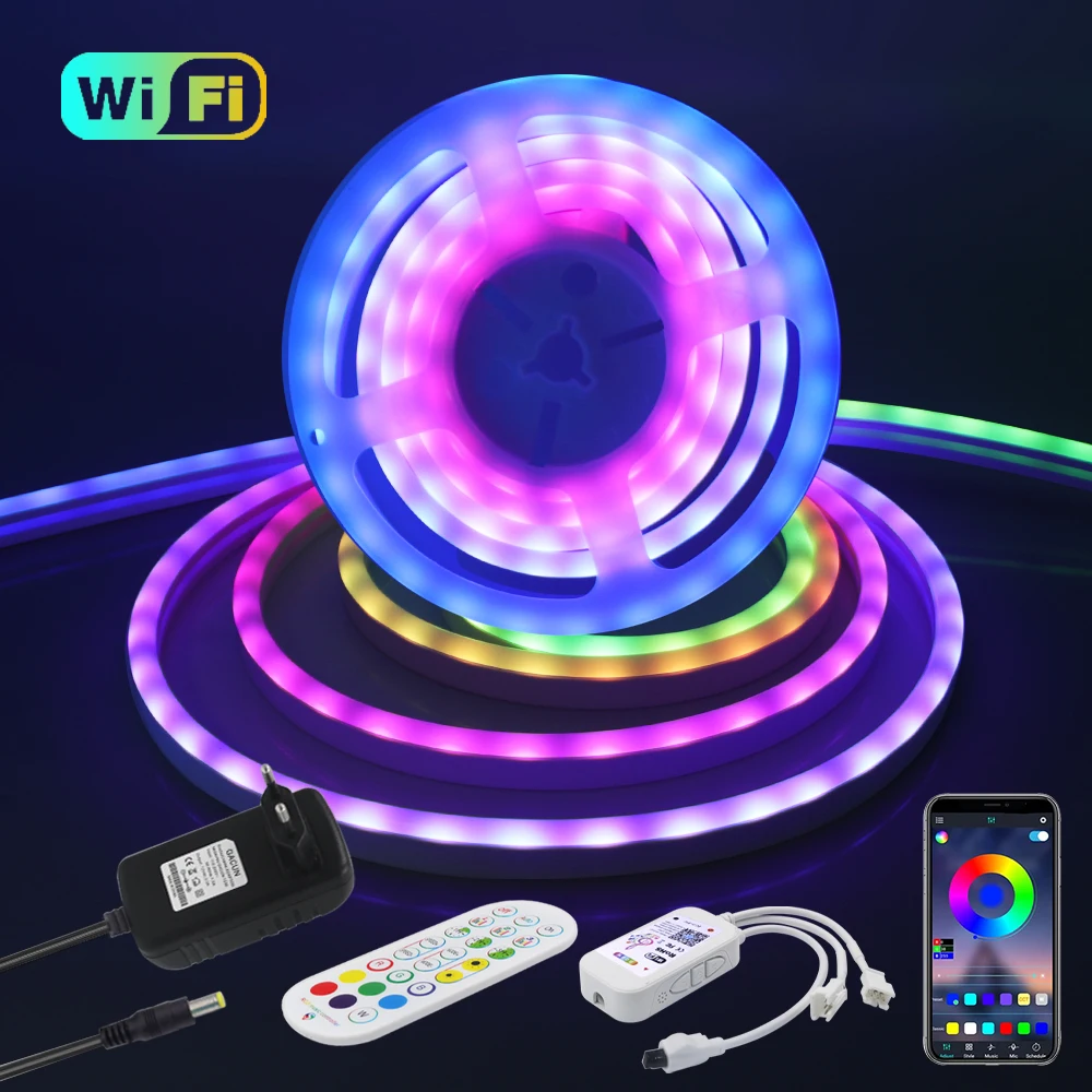 Светодиодная лента Bluetooth 12 В WS2811 60 светодиодов/м