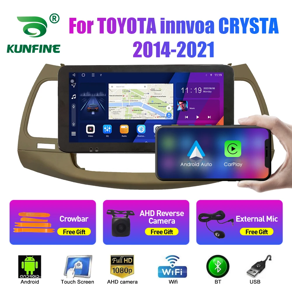 10 33-дюймовый автомобильный радиоприемник для TOYOTA Innvoa CRYSTA 2014-2021 2Din Android
