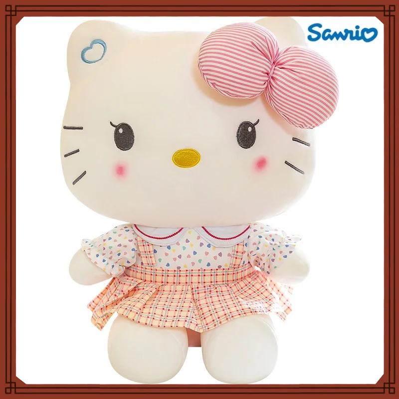 

Новинка, плюшевые игрушки Sanrio Hellokitty, креативные куклы, куклы на день ребенка, подарки на день рождения для девочек, рождественские подарки
