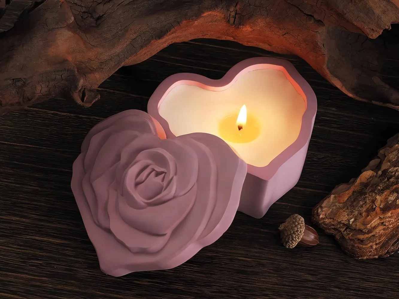 Роза банка для свечей бетонные силиконовые формы с крышкой сделай сам цветок