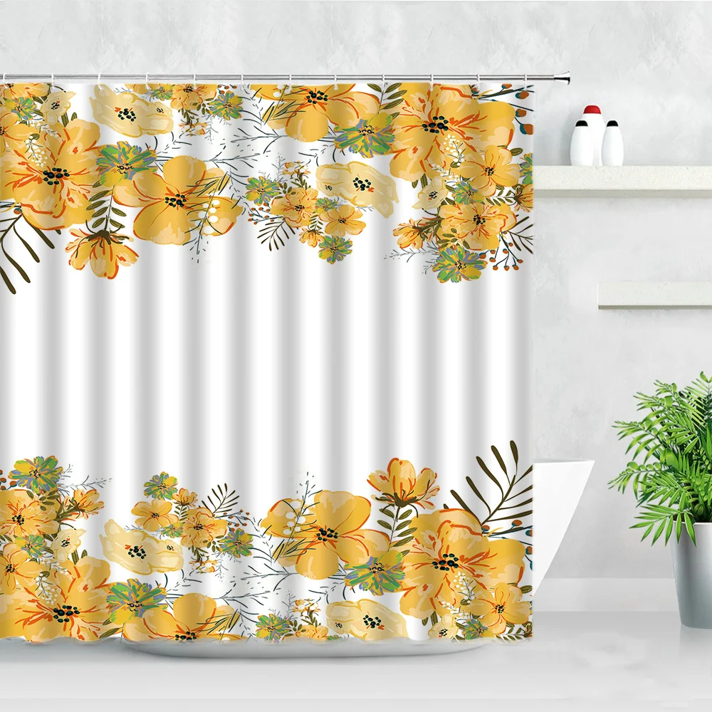 штора для ванной Шторы душа с цветочным рисунком фиолетовые Лавандовые цветы