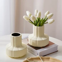 simple frosted ceramics vasenordic home decor room decor cachepot for flowers wedding table decoration living room decoration