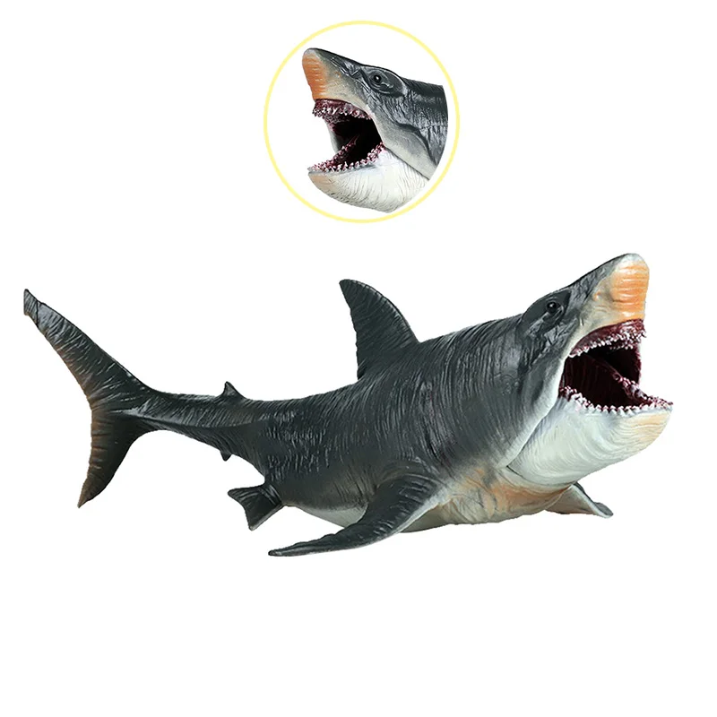 

Savage Simulation Marine Sea Life Megalodon Action Figure Classic Ocean Animals Big Shark Fish Model PVC Collection Toy For Kids