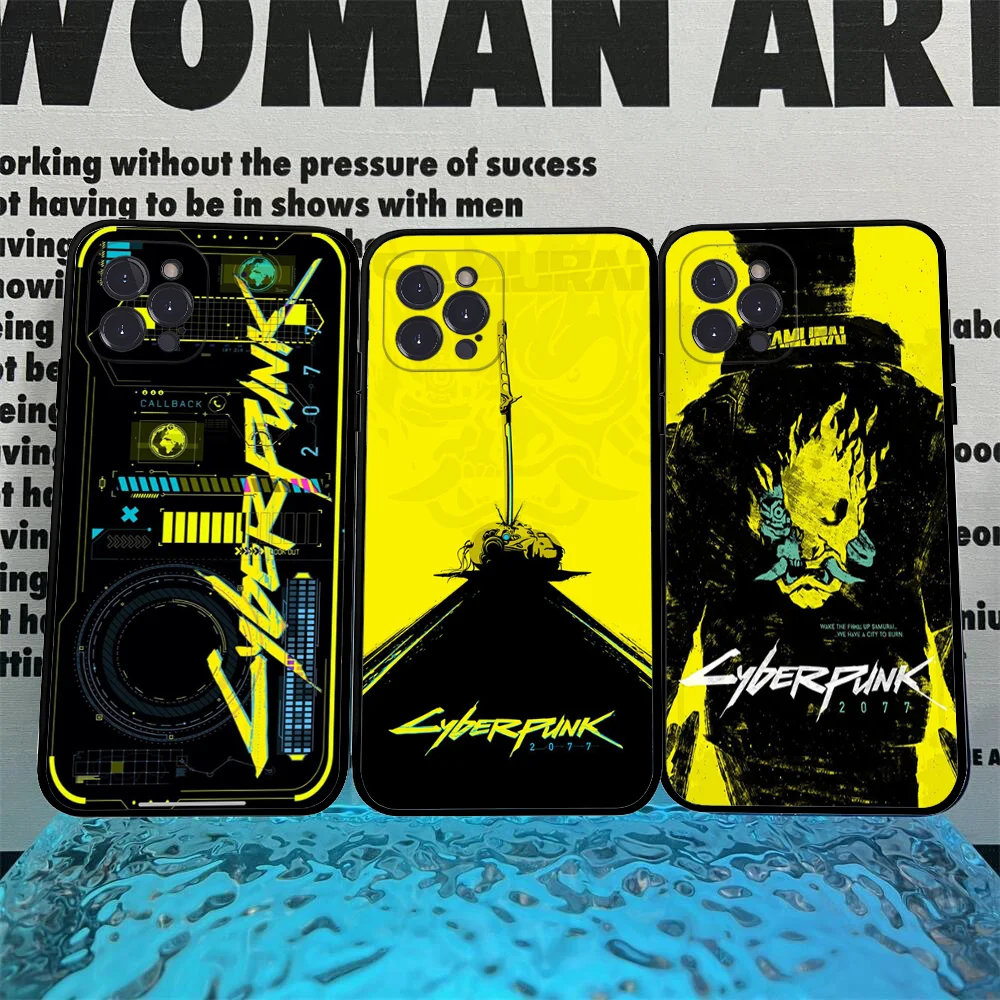 Чехол для телефона C-Cyberpunk E-Edgerunners IPhone 16 15 8 7 6 6S Plus X SE XR XS 14 11 12 13 Mini Pro Max Mobile Case