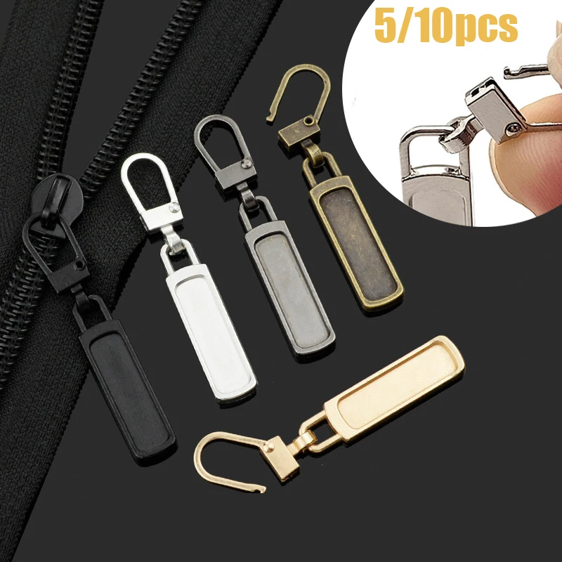 

Detachable Zipper Puller Replacement Tab Zipper Sliders Head Repair Kit for Suitcases Luggage Backpack Purses Handbag jeans Coat