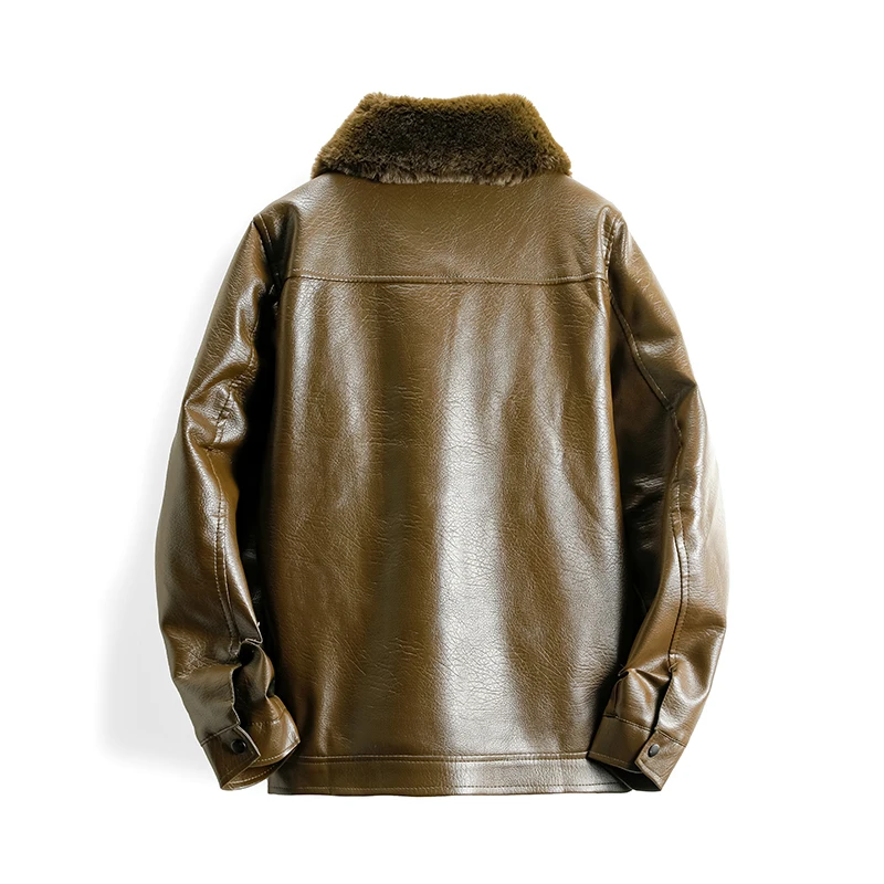 Новые модные флисовые утепленные мужские пальто зимние однотонные уличные топы