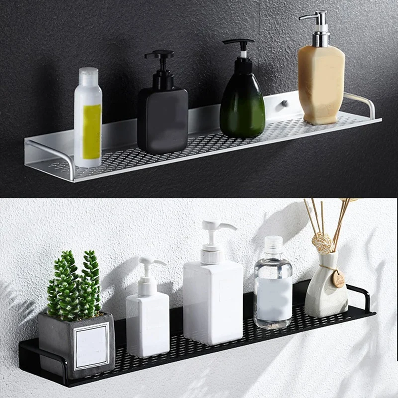 

Настенная алюминиевая полка для ванной и шампуня