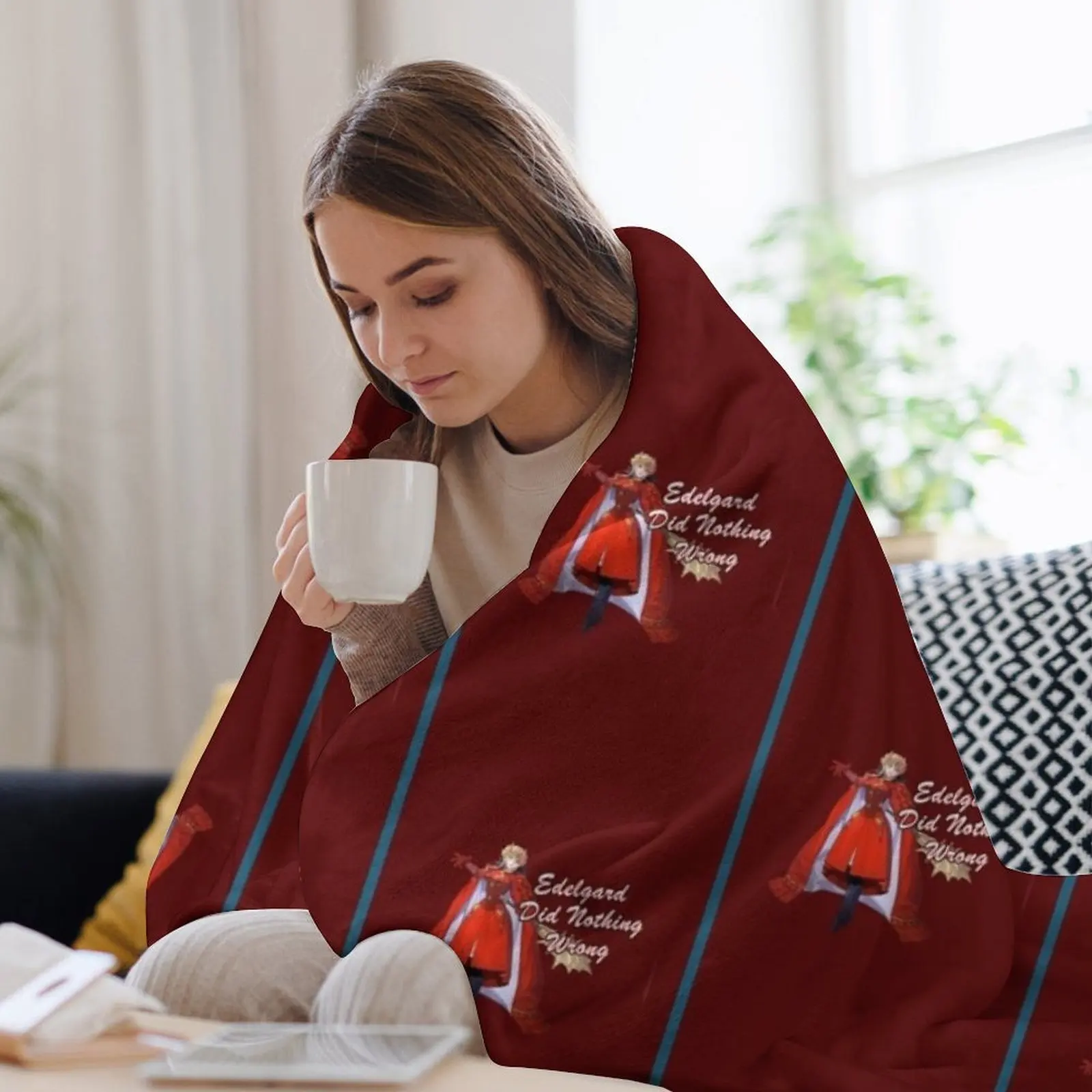 Одеяло с рисунком Edelgard Did Nothing Wrong