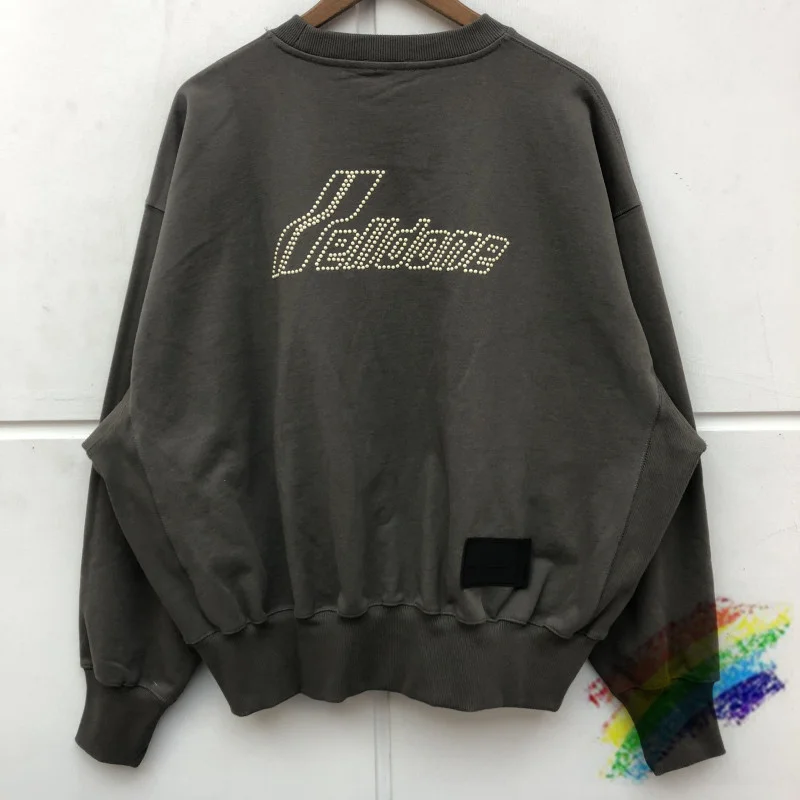 

Heavy Fabric Mosaic We11done Sweatshirts Men Women Oversized Welldone Pullover Crewneck