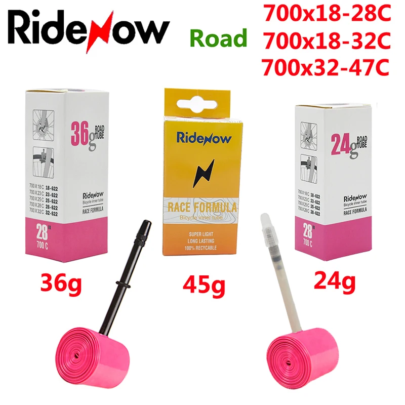 RideNow TPU 700C Road Bike Inner Tube 700x18 23 25 28 32 35 