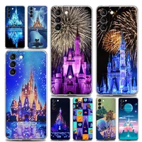 clear phone case for samsung s9 s10 s10e s20 s21 s22 plus lite ultra fe 4g 5g silicone case cover anime paradise world castle