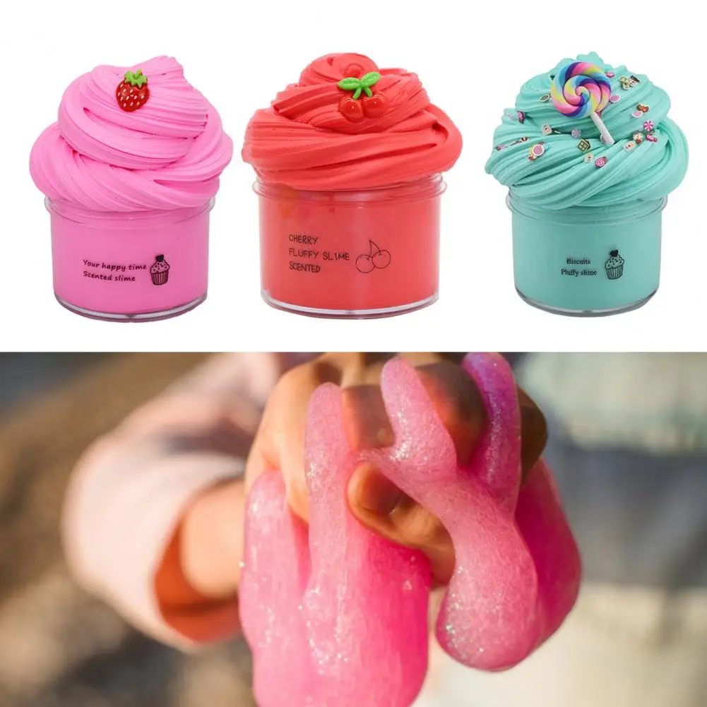 

70ml Butter Slimes Soft Vent Toy Anti-deform Children Cloud Slimes Kit Toy for Boys Girls DIY Slimes Colored Clay