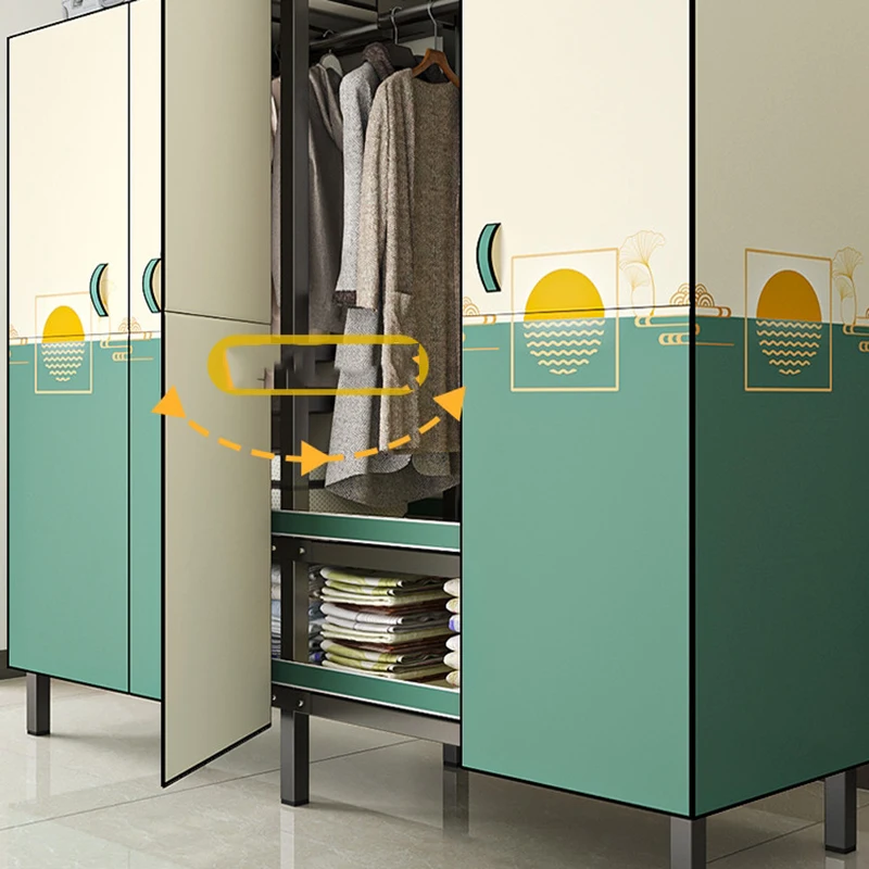Складные скандинавские шкафы для одежды стальной дисплей бесплатная доставка