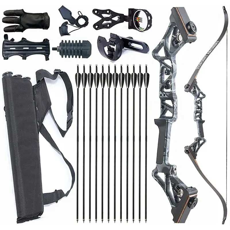 

40/45/50lbs Optional Bow Pack Archery Set Adult Hunting Bow Outdoor Sports Competition Shooting Hunting Bow and Arrow